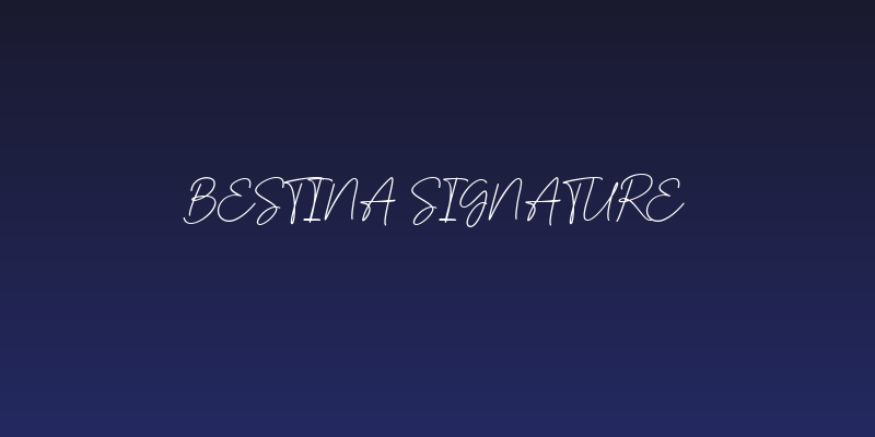 Bestina Signature Social Header