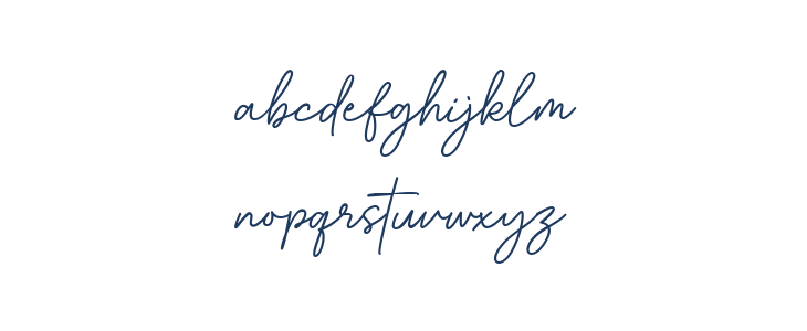 Bestina Signature Lowercase