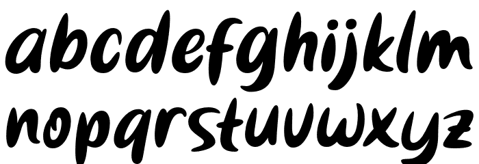 Bestina 字体 小写