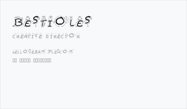 Bestioles Business Card