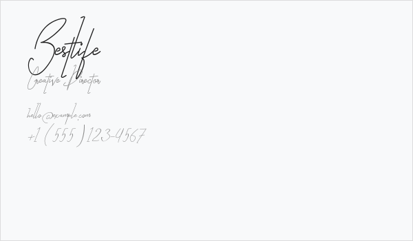 Bestlife Business Card
