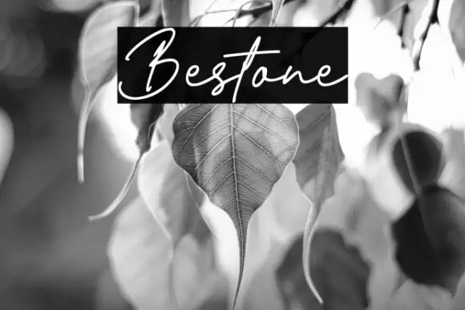 Bestone Font examples
