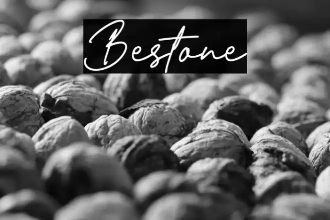 Bestone Font examples