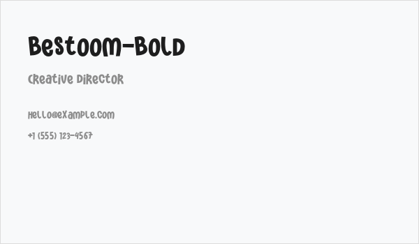 Bestoom-Bold Business Card