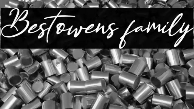 Bestowens family Шрифта examples