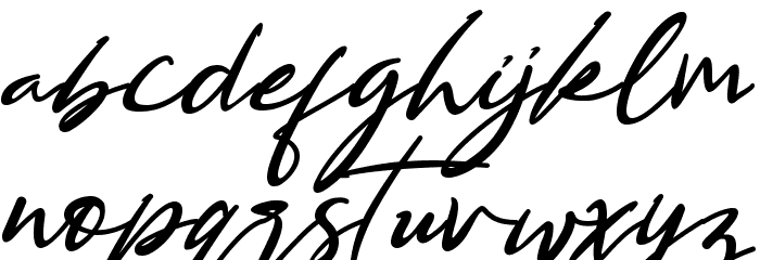 Bestowens family Font LOWERCASE