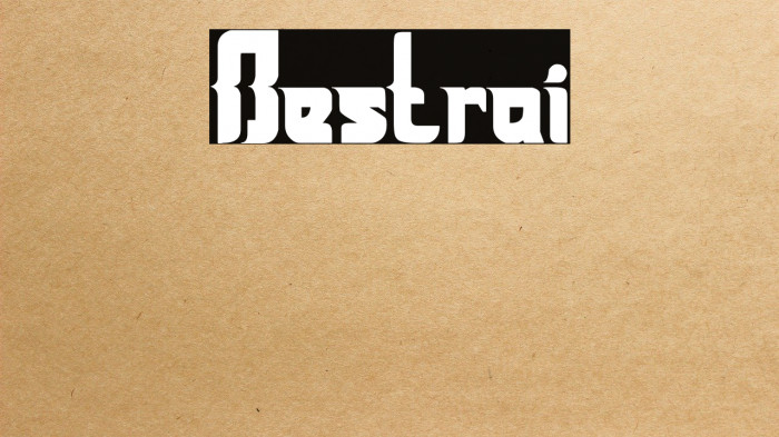 Bestrai Font examples