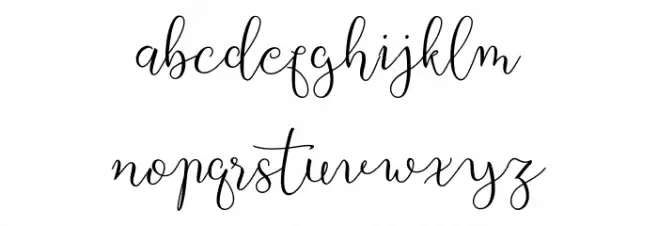 Besttea Schriftart Kleinbuchstaben