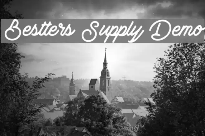 Bestters Supply Demo Font examples