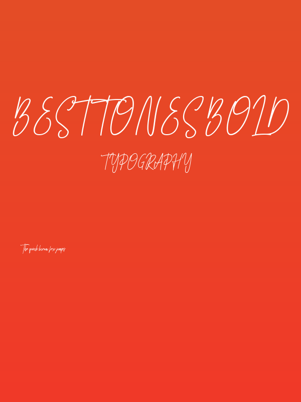 Besttones Bold Poster