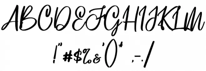 Bestvibes Font OTHER CHARS