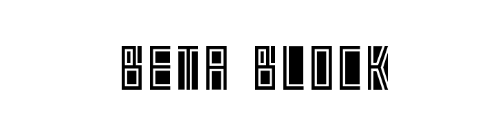 Beta Block  नि: शुल्क फ़ॉन्ट्स डाउनलोड