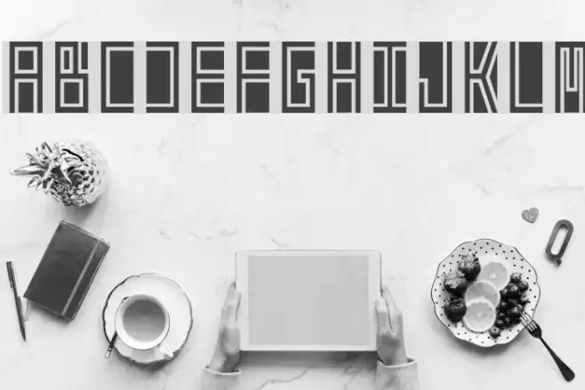 Beta Block Font examples