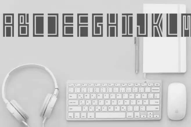 Beta Block Font examples