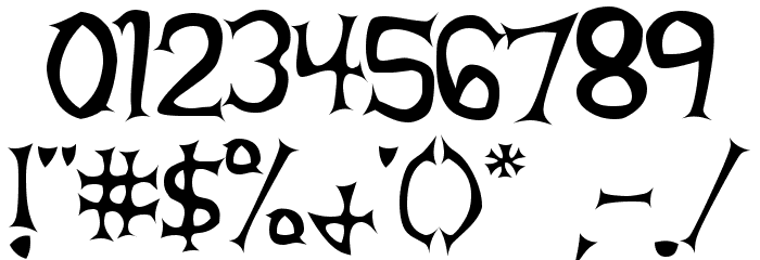 Beta Dance Font OTHER CHARS