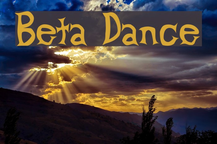 Beta Dance Font examples