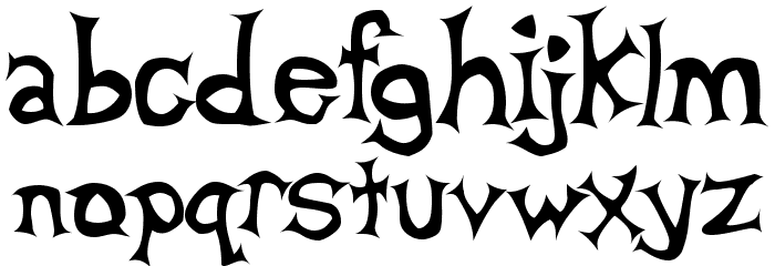 Beta Dance Font LOWERCASE