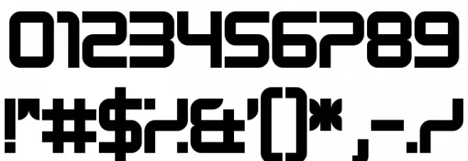 Beta Regular Font OTHER CHARS