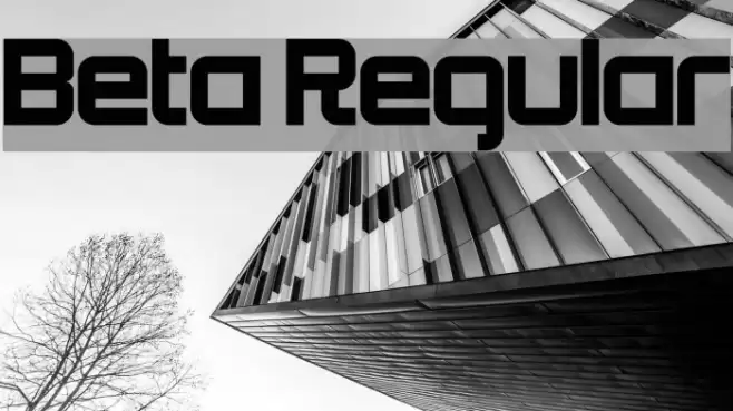 Beta Regular Font examples