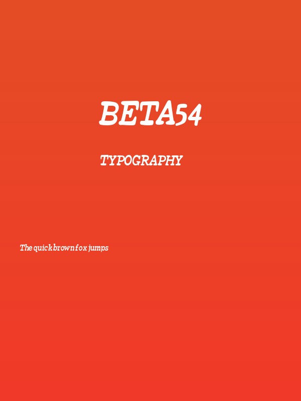 Beta54 Poster
