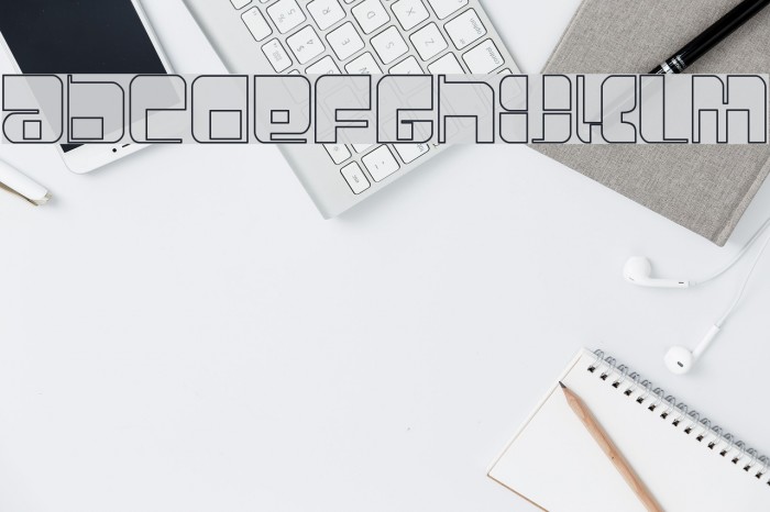 Betamorph Font examples