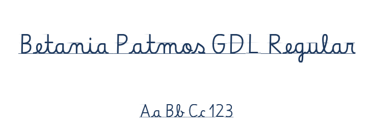 Betania Patmos GDL Regular Font Preview