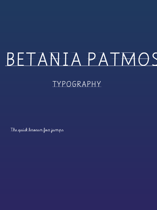Betania Patmos GDL Regular Poster
