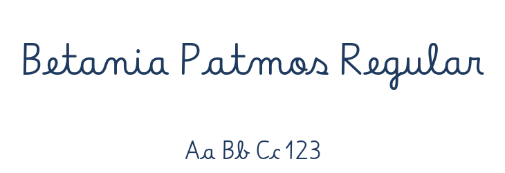Betania Patmos Regular Font Preview
