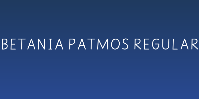 Betania Patmos Regular Social Header