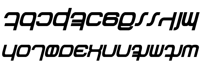 Betazed Bold Italic Font LOWERCASE