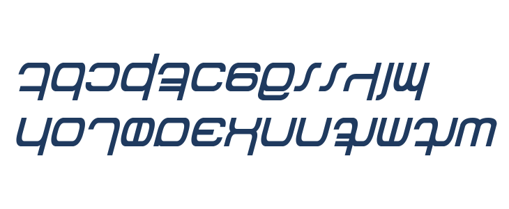 Betazed Italic Lowercase