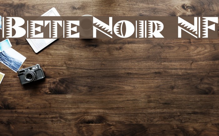 Bete Noir NF Font examples