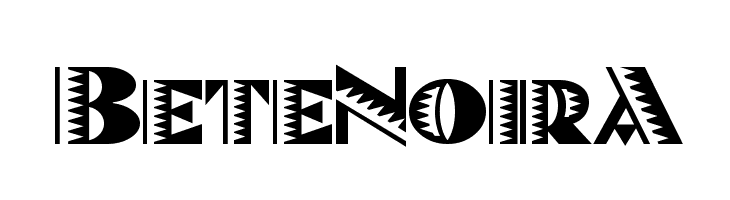 BeteNoirA  Free Fonts Download