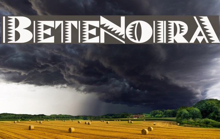 BeteNoirA Font examples