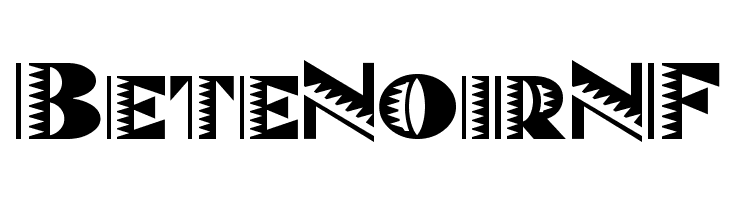 BeteNoirNF  Frei Schriftart Herunterladen