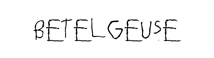 Betelgeuse  baixar fontes gratis
