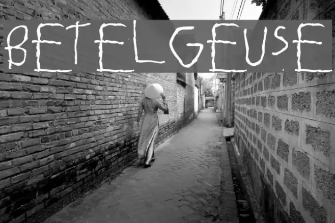 Betelgeuse Font examples