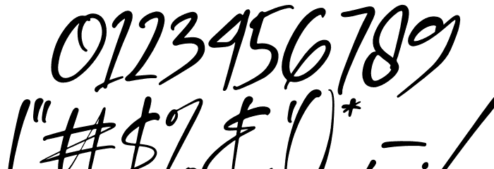 Beterdam Smith Italic Font OTHER CHARS