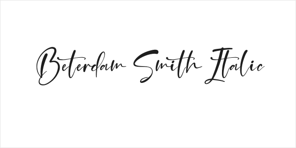 Beterdam Smith Italic Logo