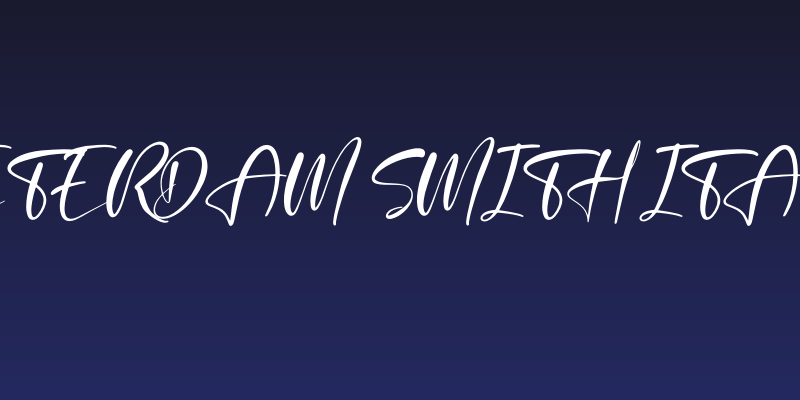 Beterdam Smith Italic Social Header