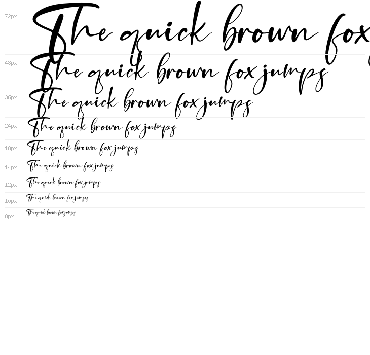 Beterdam Smith Italic Waterfall