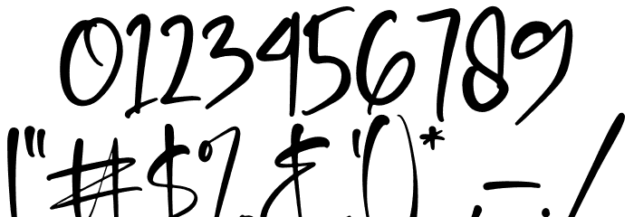 Beterdam Smith Font OTHER CHARS