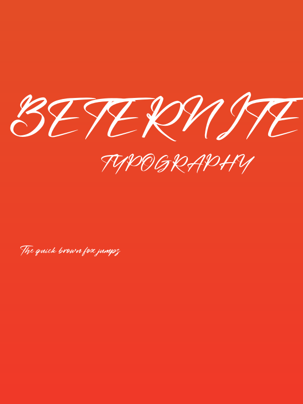 Beternite Limited Poster