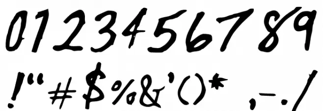 Beth Ellen Regular Font OTHER CHARS