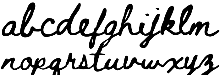 Beth Ellen Regular Font LOWERCASE