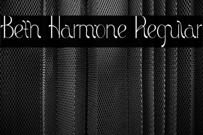 Beth Harmone Regular Font examples