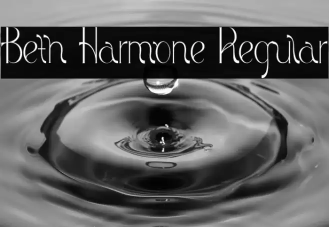 Beth Harmone Regular Font examples