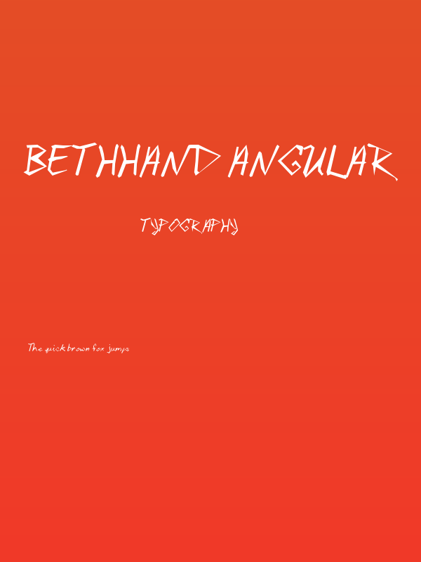 BethHand Angular Poster