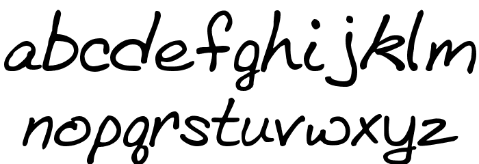 BethHand Regular Font LOWERCASE