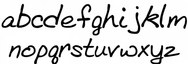 BethHand Regular خط أحرف صغيرة